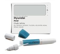 Genuine Colors Stylo de Retouche CHALK WHITE P6W pour Hyundai Blanc ACCENT TUCSON VELOSTER KONA VENUE KAUAI