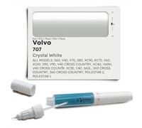 Genuine Colors Stylo de Retouche CRYSTAL WHITE 707 pour Volvo Blanc S60 V40 V70 S80 XC90 XC70 V60 XC60 S90 V90 CROSS COUNTRY XC40 V60H COUNTR XC30 C40 S60L POLESTAR 2 1