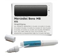 Genuine Colors Stylo de Retouche GRAPHITGRAU 831 pour Mercedes Benz MB Gris SPRINTER C-CLASS S-CLASS E-CLASS S CLASS E C SL GT SLK A-CLASS G-CLASS SL-CLASS CLS MAYBACH GLC GLE AMG GLA CLA-COUPE SLC R