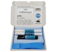 Genuine Colors Stylo de Retouche PURE WHITE LC9A pour VW Volkswagen Blanc CABRIO GOLF POLO PASSAT JETTA BEETLE ID.3 SHARAN Q7 TIGUAN TOUAREG SCIROCCO PHAETON FOX TOURAN GTI ID.4 E-GOLF R EOS VENTO CC