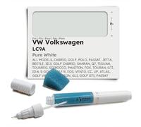 Genuine Colors Stylo de Retouche PURE WHITE LC9A pour VW Volkswagen Blanc CABRIO GOLF POLO PASSAT JETTA BEETLE ID.3 SHARAN Q7 TIGUAN TOUAREG SCIROCCO PHAETON FOX TOURAN GTI ID.4 E-GOLF R EOS VENTO CC
