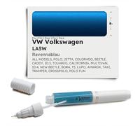 Genuine Colors Stylo de Retouche RAVENNABLAU LA5W pour VW Volkswagen Bleu POLO JETTA COLORADO BEETLE CADDY ID.3 TOUAREG CALIFORNIA MULTIVAN ID.4 NEW BORA T5 LUPO AMAROK TAXI TRAMPER CROSSPOLO FUN