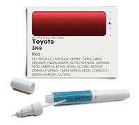 Genuine Colors Stylo de Retouche RED 3N8 pour Toyota Rouge COROLLA CAMRY YARIS LAND CRUISER HIGHLANDER ALTIS AVENSIS CORONA VIOS INNOVA ECHO WISH ALLION ASCENT VERSO SECA CONQUEST SEDAN WAGON ULTIMA