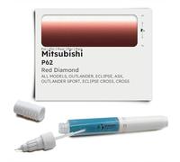 Genuine Colors Stylo de Retouche RED DIAMOND P62 pour Mitsubishi Rouge OUTLANDER ECLIPSE ASX SPORT CROSS