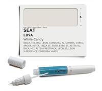 Genuine Colors Stylo de Retouche WHITE CANDY LB9A pour SEAT Blanc IBIZA TOLEDO LEON CORDOBA ALHAMBRA VARIO AROSA ALTEA ST EXEO XL INCA MII FREETRACK X-PERIENCE