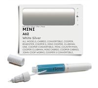 Genuine Colors Stylo de Retouche WHITE SILVER A62 pour MINI Argent CABRIO CONVERTIBLE COOPER ROADSTER S CLUBMAN ONE COUNTRYMAN JOHN COOP WORKS CONVERTIB JCW COUPE CONVERT HARDTOP HATCH CONV D