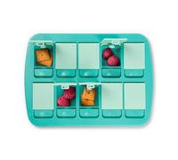 Genuine Fred Mini plateau à goûter à mémoire de forme, jeu interactif amusant pour enfants, voyage, convivial, 21,6 x 15,2 cm, sans BPA, la collation ultime pour les mangeurs difficiles, passe au