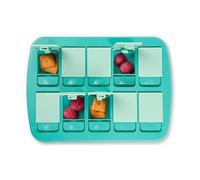 Genuine Fred Mini Plateau à goûter à mémoire de Forme, Jeu interactif Amusant pour Enfants, Voyage, Convivial, 21,6 x 15,2 cm, sans BPA, la collation Ultime pour Les mangeurs Difficiles, Passe au