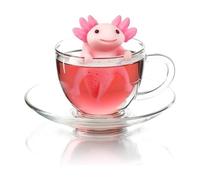 Genuine Fred RELAXOLOTL - Infuseur à thé en forme d'axolotl mignon - En silicone souple - Facile à nettoyer - Cadeau amusant pour les amateurs de thé - Gadget de cuisine astucieux