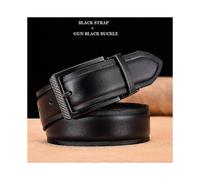 Genuine Leather for Men High Quality Silver Buckle Jeans Belt Cowskin Casual Belts Business Belt Cowboy Waistband