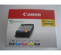 Genuine Original Canon CLI-571 CYMBK+ PGI-570 PGBK Pour Pixma MG-5750 MG-7700
