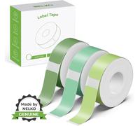 Genuine P21 Label Maker Tape,Suitable Label Printing Paper,14x40mm,Standard Laminated Labeling Replacement,P21 Multifunction 180 Tapes/Roll,3 Rolls,Green