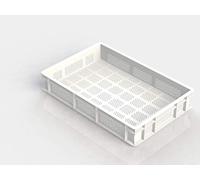 GENUS DEI Bac pour pâtes avec fond et parois perforées 600 x 400 x 100 mm (H) + couvercle non hermétique