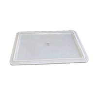 Genus Dei Cassette de service professionnelle en polyéthylène, usage alimentaire, 30 x 40 cm, h10 cm, superposable, pour pâte à pizza, pâtisserie, pain coperchio 30x40cm