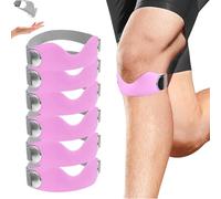 Genuvamed Knee Brace, Adjustable Non-Slip Sport Support Strap, 2 Pack, for Women & Men,Adjustable Non-Slip Sport Support Strap for Running Basketball Cycling (Pink*6)