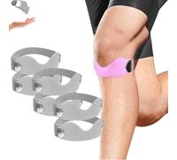 Genuvamed Knee Brace, Adjustable Non-Slip Sport Support Strap, 2 Pack, for Women & Men,Adjustable Non-Slip Sport Support Strap for Running Basketball Cycling (Grey*6)