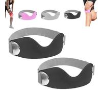 Genuvamed Patellar Band Knee Brace, Genuvamed Knee Wraps, Adjustable Non-slip Silicone Patellar Strap, Compression Breathable 3D Silicone, All-Day Support Secure Fit for Work Fitness (black 2pcs)