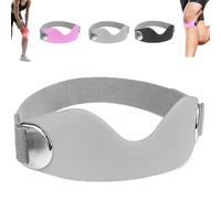 Genuvamed Patellar Band Knee Brace, Genuvamed Knee Wraps, Adjustable Non-slip Silicone Patellar Strap, Compression Breathable 3D Silicone, All-Day Support Secure Fit for Work Fitness (gray)