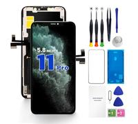 Genverdix Écran pour iPhone 11 Pro - 5.8 Pouce HD Kit Réparation Écran LCD DIY, Entièrement Compatible avec Face ID, Couleurs Vives, Haute Définition, Livré avec Les Outils d'Installation