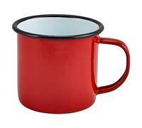 Genware nev-50018red Mug en émail, 36 cl/12,5 ml, rouge