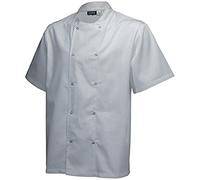 Genware nev-nj18-l de clous pour femme, à manches courtes, grand, blanc