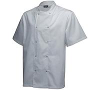 Genware nev-nj18-m de clous pour femme, à manches courtes, taille M, blanc
