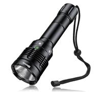 Genwiss Torche De Plongée Led, 2000 Lumens Torche De Plongée Étanche IPX8, Lampe De Plongée Rechargeable, Torche De Plongée Led Pour l'Extérieur