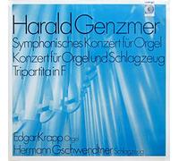 GENZMER Harald - Symphonisches Konzert fur Orgel; Konzert fur Orgel und Schlagzeug; Tripartita in F-WER 60082-Vinyl LP-WERGO - Germania-GENZMER Harald-GSCHWENDTNER Hermann; KRAPP Edgar (organo - clavicembalo)