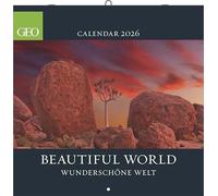 GEO Beautiful World 2026 - Wand-Kalender - Natur-Kalender - Broschüren-Kalender - 30x30 - 30x60 geöffnet