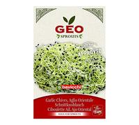 GEO Graines à Germer - Ciboulette Ail - Graines à Cultiver Bio pour Salades et Plats avec Germination Rapide pour Culture en Germoir - 5g