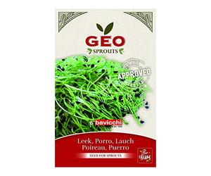 GEO Graines à Germer - Poireau - Graines à Cultiver Bio pour Salades et Plats avec Germination Rapide pour Culture en Germoir - 6g