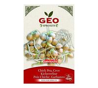 GEO Graines à Germer - Pois Chiche - Graines à Cultiver Bio pour Salades et Plats avec Germination Rapide pour Culture en Germoir - 90g
