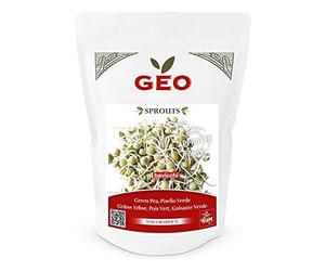 GEO Graines à Germer - Pois Vert - Graines à Cultiver Bio pour Salades et Plats avec Germination Rapide pour Culture en Germoir - 400g