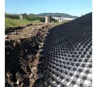 Geo Ground Grid Stabilisateur flexible de 5,1 cm pour sable, pierre, gravier et pavage de pente, idéal pour les chemins, les terrasses, le stationnement et les fondations agricoles (taille : 1 x 8 m)