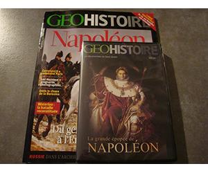 GEO HISTOIRE N°21 "NAPOLÉON : Du général conquérant à l'empereur en exil" + DVD "LA GRANDE ÉPOPÉE DE NAPOLÉON"