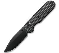GEO Knife Ethereal Cutter Black DLC M390 Blade Black DLC Ti