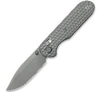 GEO Knife Ethereal Cutter Darkwash M390 Blade Darkwash Ti