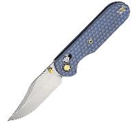 GEO Knife Ethereal Cutter SW M390 Blade SWBlue Ti