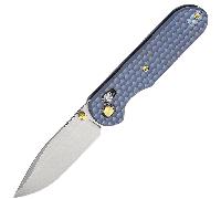 GEO Knife Ethereal Cutter SW M390 Blade SWBlue Ti