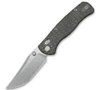 GEO Knife Sharp Shadow SW M390 Blade Tiger Stripe Pattern Flamed Ti