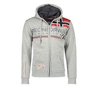 GEO NORWAY Flipper Men - Sweatshirt pour Homme A Capuche (Gris, XL)