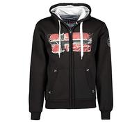 GEO Norway Gayto Men Homme Sweatshirt à Capuche, Noir, XXL