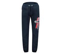 Geo Norway Matuvu Men - Pantalon Jogging Hommes Mode - Pantalons Training Sport Entrainement Confortable Elastique Taille - Survêtement Homme Casual Poches Coton Polyester (Marine L)