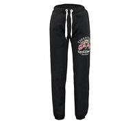 GEO NORWAY Mike Men - Pantalon Jogging Hommes Mode - Pantalons Training Sport Entrainement Confortable Elastique Taille - Survêtement Pants Homme Poches Coton Polyester Noir M