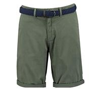 GEO NORWAY PLAGEO Men - Bermuda Chino Homme Ceinture - Bermudas Court Grande Poches - Short Cargo en Coton - Shorts Coupe Taille Regulaire Eté Confortable - Pants Lavage Machine Kaki - XL