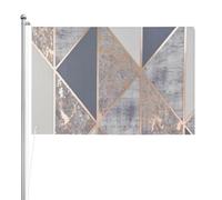 Géo Or Rose,Drapeau de jardin, bannière décorative, drapeau double face, 2 x 3 pieds, pour extérieur et intérieur