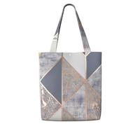 Géo Or Rose,Sacs d'épicerie réutilisables, sacs fourre-tout de grande capacité, sac à bandoulière en toile