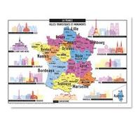 Géo Reflet - Carte des Villes touristiques et Monuments de France G