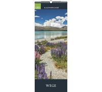 GEO - Wege 2026 - Wandkalender, 25 x 69 cm, 12 Bilder traumhafter Wege & Landschaften, deutsches Kalendarium, Spiralbindung, perfekt für Naturfreunde: Posterkalender