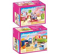 geobra Brandstätter PLAYMOBIL® Dollhouse Set en 2 Parties 70209 70210 Chambre des Jeunes + Chambre de bébé